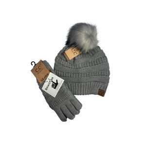 C.C Light Melange Grey  Two Piece Set